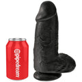 KING COCK - PENE REALISTICO PASSODATO 23 CM NERO – Dildo strapon