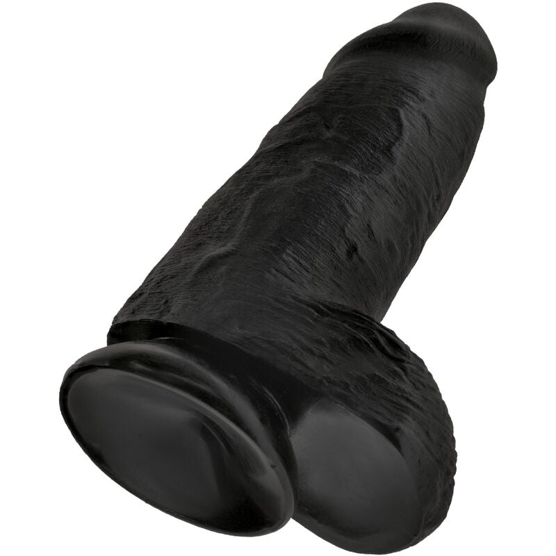 KING COCK - PENE REALISTICO PASSODATO 23 CM NERO – Dildo strapon – foto 5