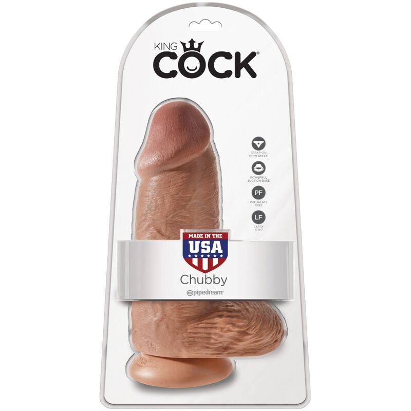 KING COCK - PENE REALISTICO CHUBBY 23 CM CARAMEL – Dildo strapon – foto 6