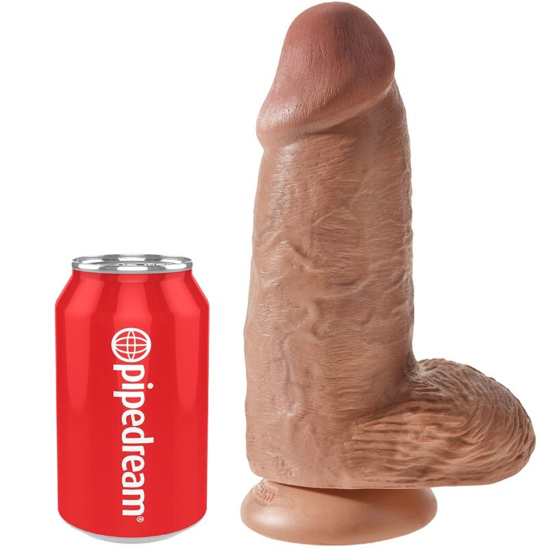 KING COCK - PENE REALISTICO CHUBBY 23 CM CARAMEL – Dildo strapon