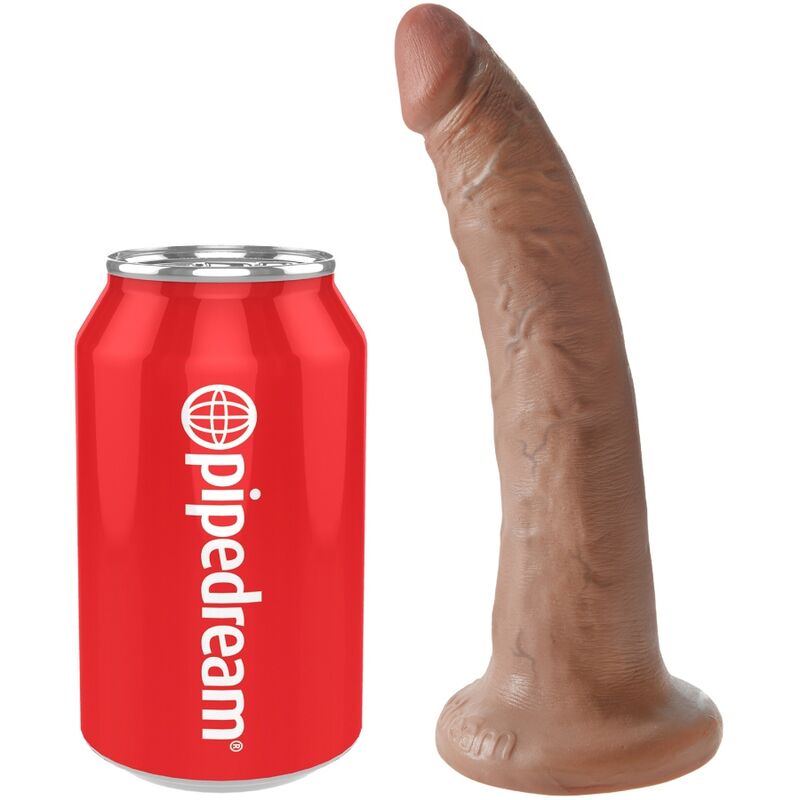 KING COCK - PENE REALISTICO 17.5 CM CARAMEL – Dildo strapon