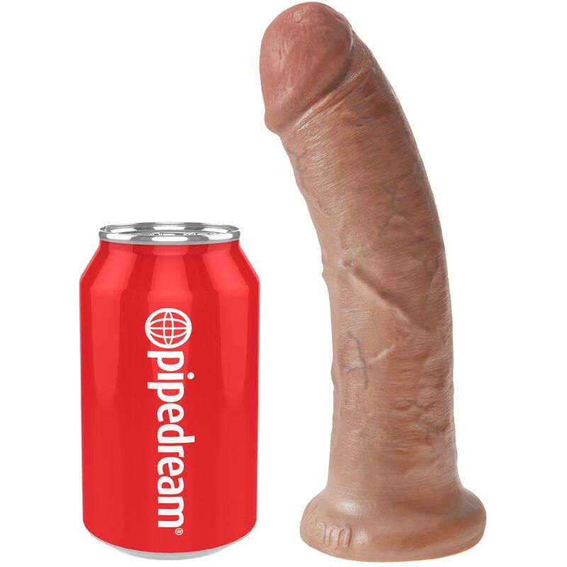 KING COCK - PENE REALISTICO 19.5 CM CARAMEL – Dildo strapon