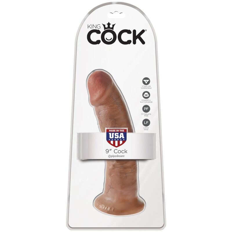 KING COCK - PENE REALISTICO 21.7 CM CARAMEL – Dildo strapon – foto 6