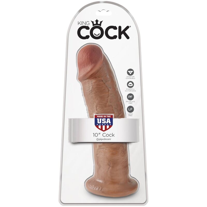 KING COCK - PENE REALISTICO 24 CM CARAMEL – Dildo strapon – foto 6