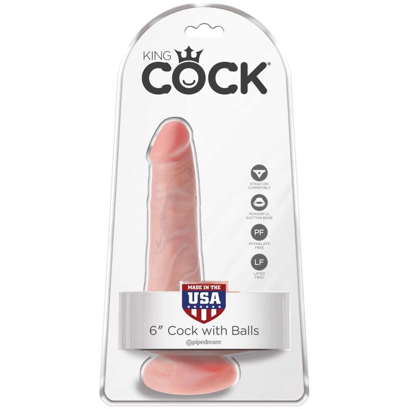 KING COCK - PENE REALISTICO CON SFERE 13.5 CM LEGGERO – Dildo strapon – foto 6