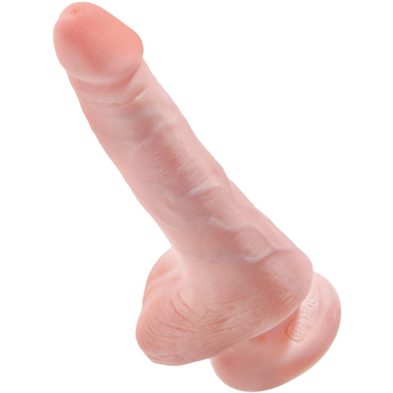 KING COCK - PENE REALISTICO CON SFERE 13.5 CM LEGGERO – Dildo strapon – foto 4