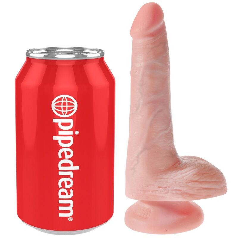 KING COCK - PENE REALISTICO CON SFERE 13.5 CM LEGGERO – Dildo strapon