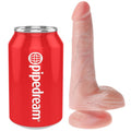 KING COCK - PENE REALISTICO CON SFERE 13.5 CM LEGGERO – Dildo strapon