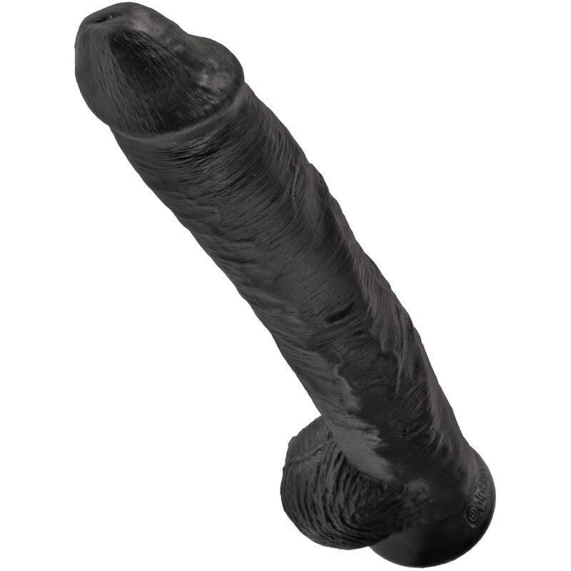 KING COCK - PENE REALISTICO CON SFERE 30.5 CM NERO – Dildo strapon – foto 4