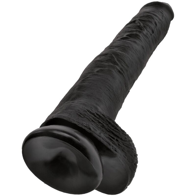 KING COCK - PENE REALISTICO CON SFERE 30.5 CM NERO – Dildo strapon – foto 5