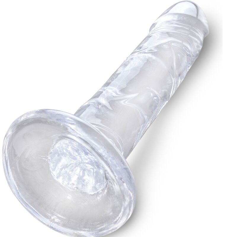 KING COCK - CLEAR PENE REALISTICO 15.5 CM TRASPARENTE – Dildo strapon – foto 3