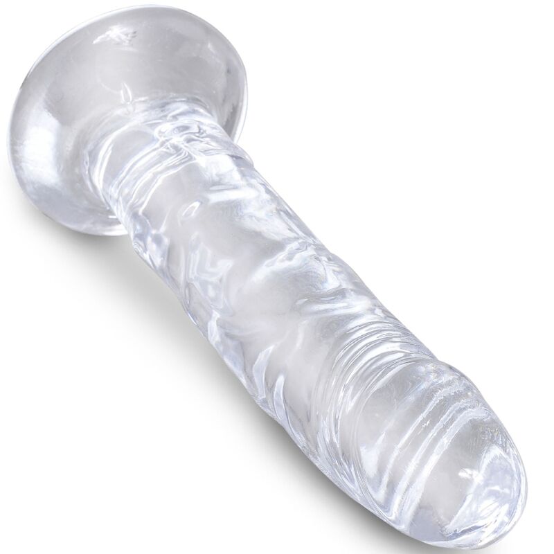 KING COCK - CLEAR PENE REALISTICO 15.5 CM TRASPARENTE – Dildo strapon