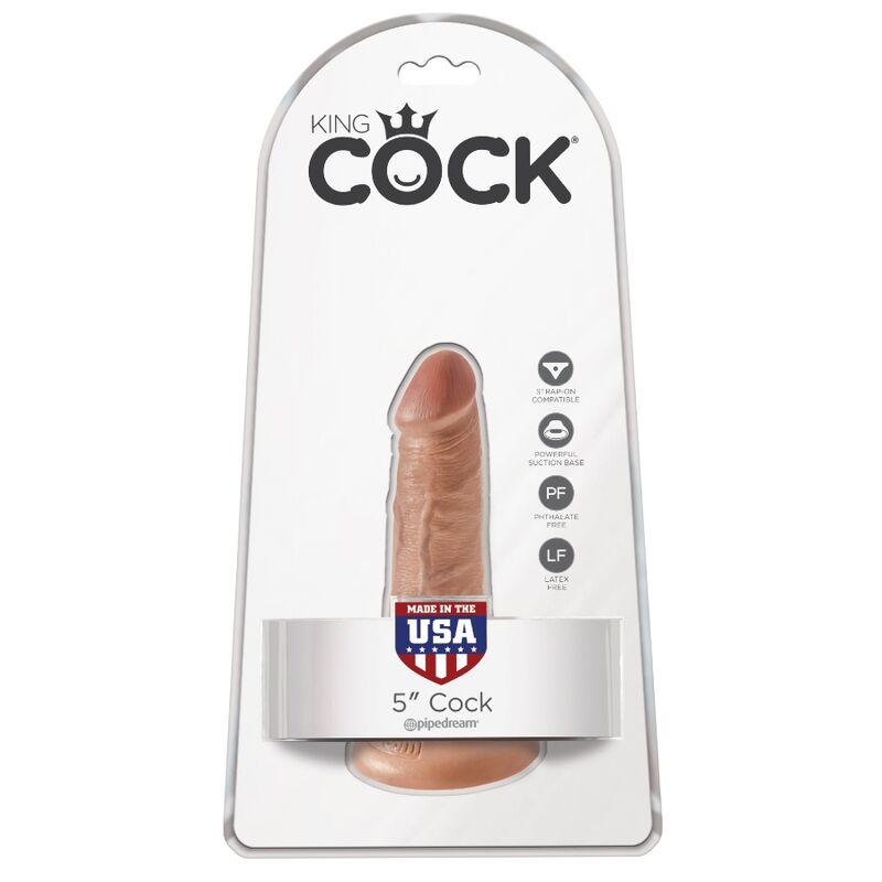 KING COCK - PENE REALISTICO 12 CM CARAMEL – Dildo strapon – foto 6