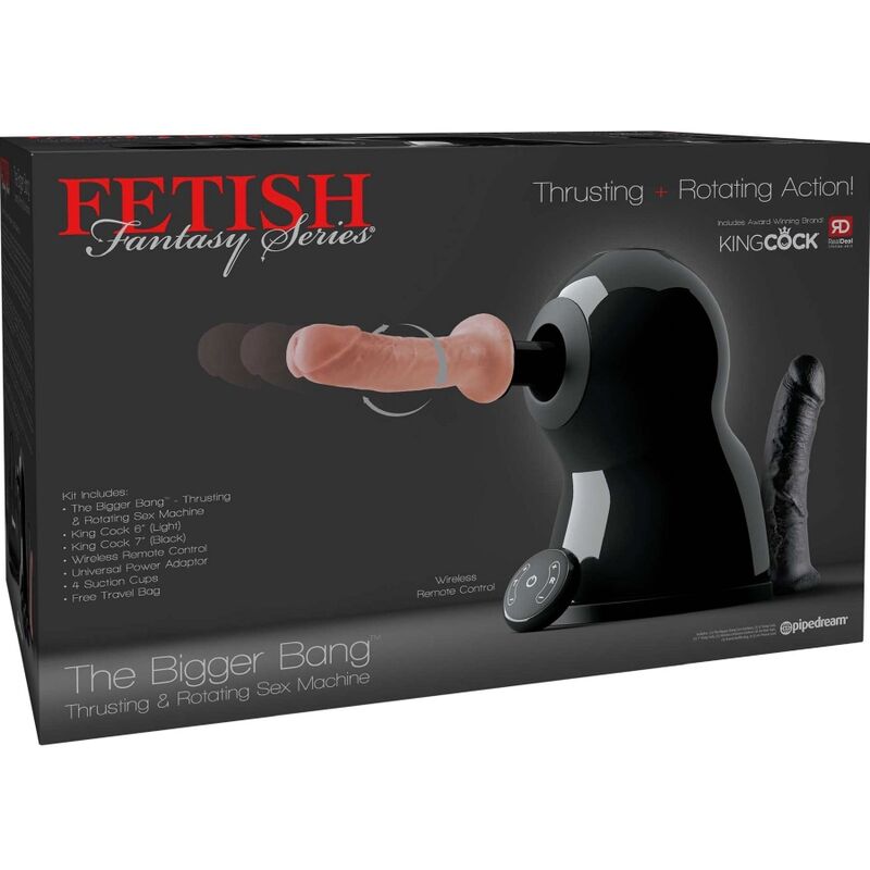 FETISH FANTASY SERIES - MACCHINA DEL SESSO GRANDE ROTAZIONE E SPINTA BANG – Vibratori realistici