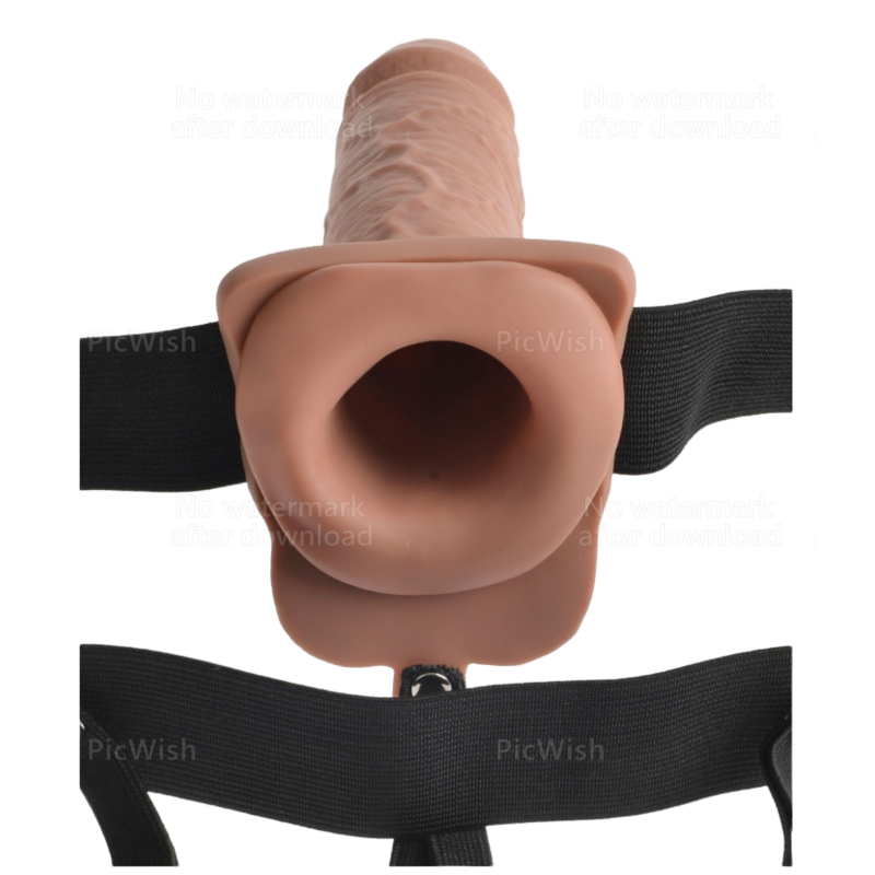 FETISH FANTASY SERIES - IMBRACATURA REGOLABILE PENE REALISTICO CON SFERE RICARICABILI E VIBRATORE 17,8 CM – Imbracature a vibrazione – foto 4