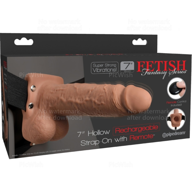 FETISH FANTASY SERIES - IMBRACATURA REGOLABILE PENE REALISTICO CON SFERE RICARICABILI E VIBRATORE 17,8 CM – Imbracature a vibrazione