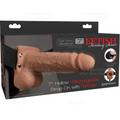 FETISH FANTASY SERIES - IMBRACATURA REGOLABILE PENE REALISTICO CON SFERE RICARICABILI E VIBRATORE 17,8 CM – Imbracature a vibrazione