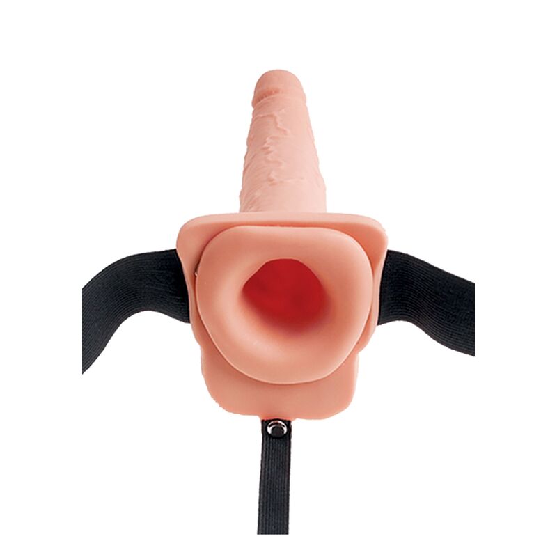FETISH FANTASY SERIES - IMBRACATURA REGOLABILE PENE REALISTICO CON SFERE SQUIRTING 19 CM – Cablaggi cavi – foto 3