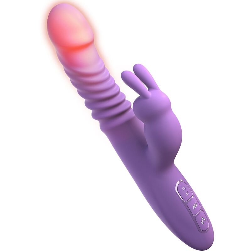 FANTASY FOR HER - STIMOLATORE PER CLITORIDE CONIGLIO CON FUNZIONE CALORE OSCILLAZIONE E VIBRAZIONE VIOLA – Rotatori vibranti – foto 3