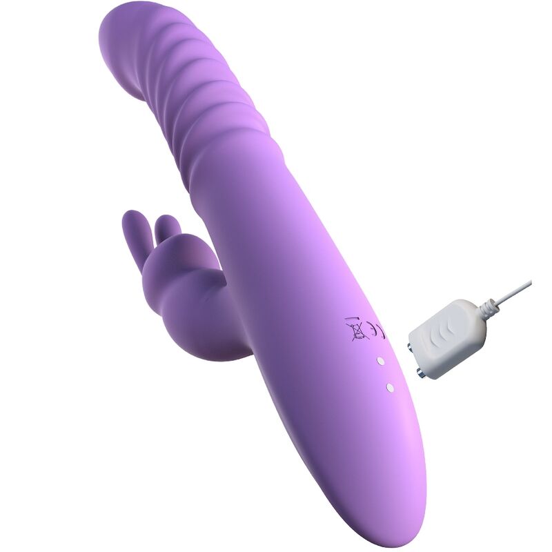 FANTASY FOR HER - STIMOLATORE PER CLITORIDE CONIGLIO CON FUNZIONE CALORE OSCILLAZIONE E VIBRAZIONE VIOLA – Rotatori vibranti – foto 4