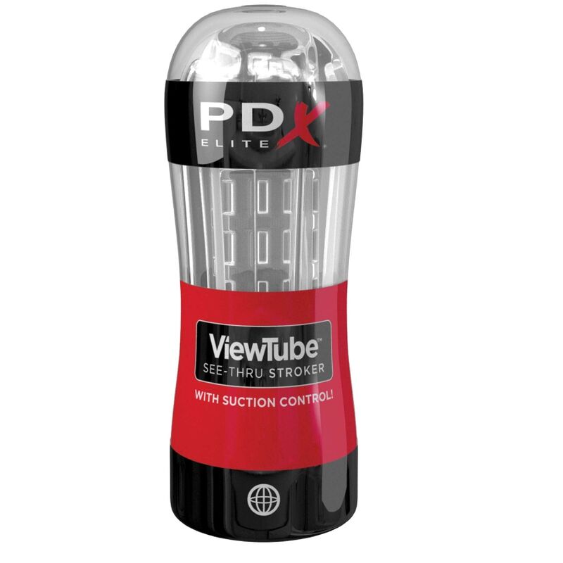 PDX ELITE - MASTURBATORE STROKER VIEWTUBE CONTROL ASPIRAZIONE TRASPARENTE – Masturbatore automatico – foto 2