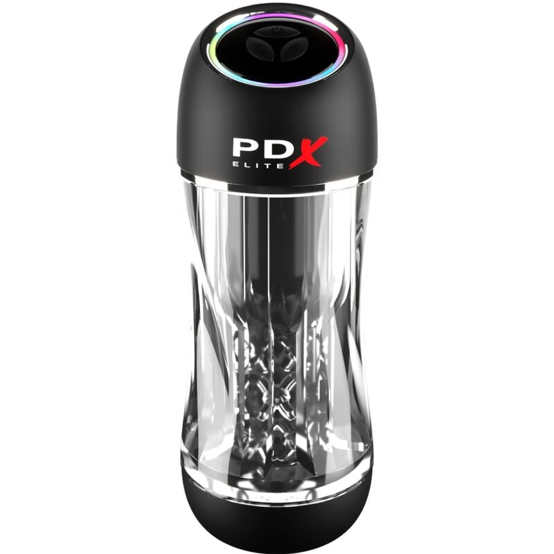 PDX ELITE - VIBRATORE STROKER VIEWTUBE PRO TRASPARENTE – Masturbatore automatico