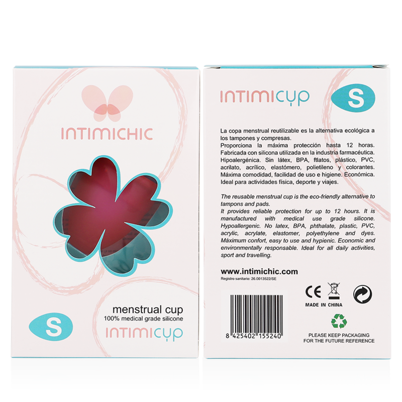 INTIMICHIC - COPPA MESTRUALE IN SILICONE GRADO MEDICO - TAGLIA S – Coppa vaginale – foto 7