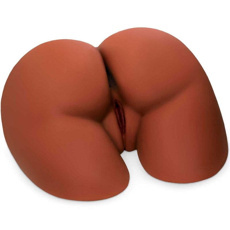 PDX PLUS - MASTURBATORE MARRONE A DOPPIA ENTRATA ASS XL PERFECT – Vagine con vibrazione – foto 2