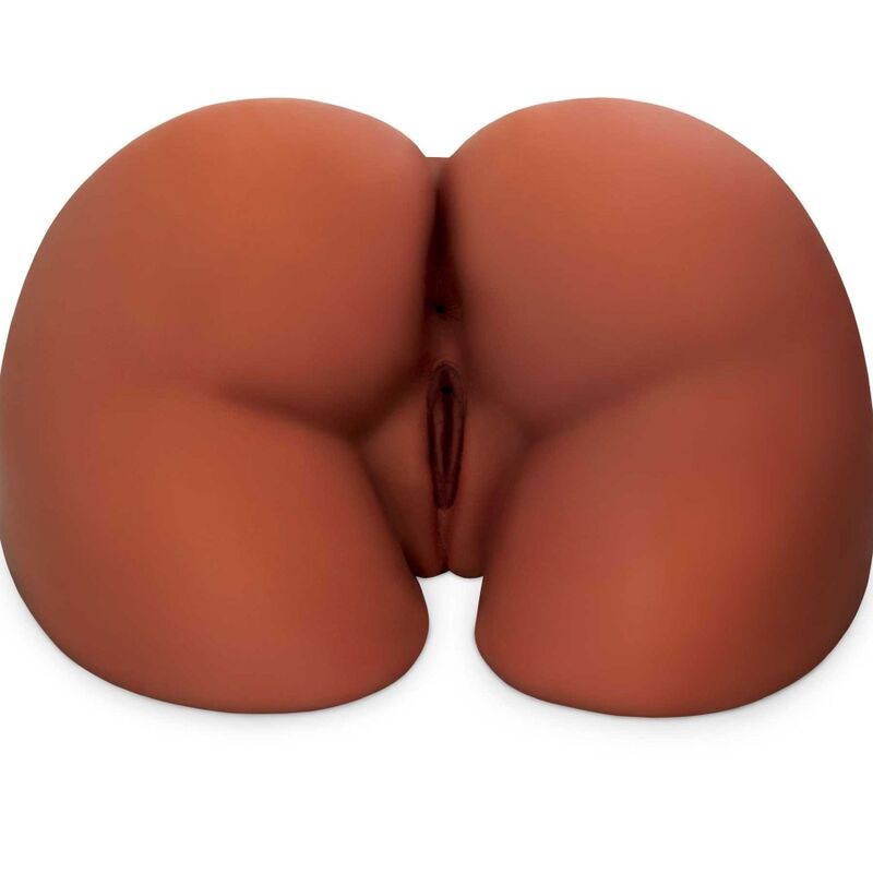 PDX PLUS - MASTURBATORE MARRONE A DOPPIA ENTRATA ASS XL PERFECT – Vagine con vibrazione