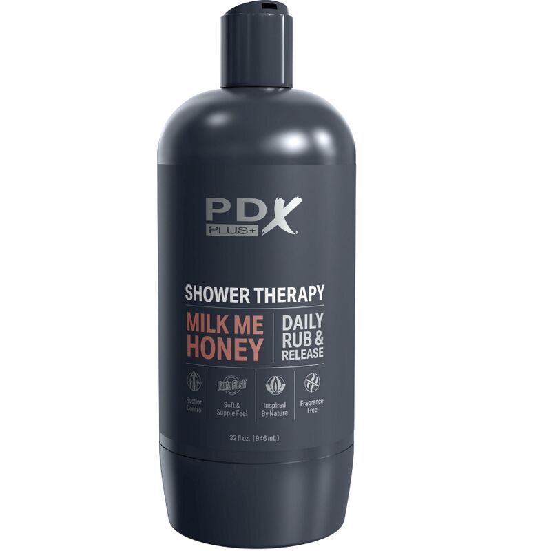 PDX PLUS - MASTURBATORE STROKER DESIGN DISCRETO DELLA BOTTIGLIA MILK ME HONEY CANDY SHAMPOO – Vagine con vibrazione – foto 4