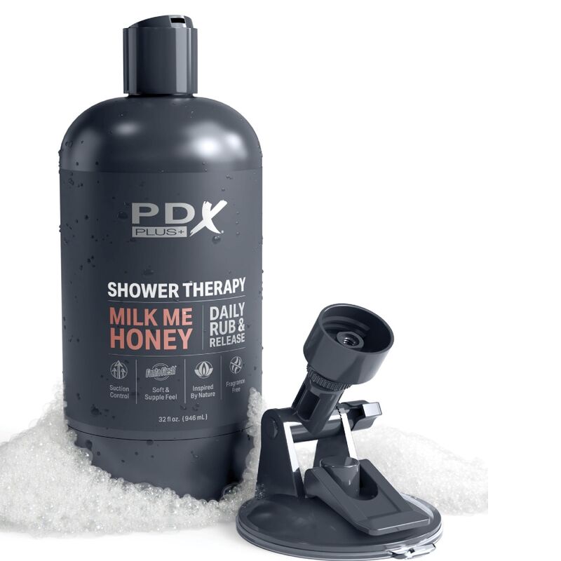 PDX PLUS - MASTURBATORE STROKER DESIGN DISCRETO DELLA BOTTIGLIA MILK ME HONEY CANDY SHAMPOO – Vagine con vibrazione – foto 5