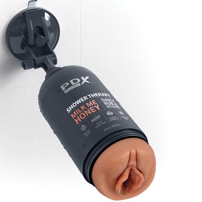 PDX PLUS - MASTURBATORE STROKER DESIGN DISCRETO DELLA BOTTIGLIA MILK ME HONEY CANDY SHAMPOO – Vagine con vibrazione – foto 2