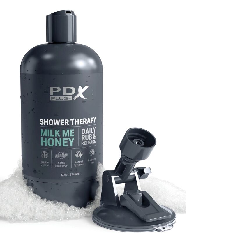 PDX PLUS - MASTURBATORE STROKER DESIGN DISCRETO DEL FLACONE DI SHAMPOO MILK ME HONEY – Vagine con vibrazione – foto 5