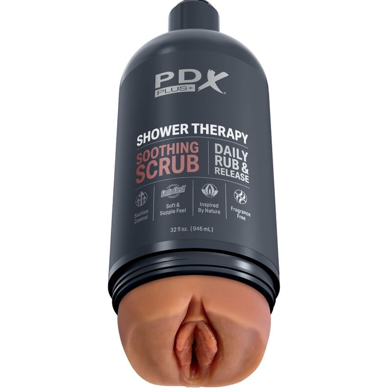 PDX PLUS - MASTURBATORE STROKER DESIGN DISCRETO DELLA BOTTIGLIA SCRUB LENITIVO SHAMPOO CANDY – Vagine con vibrazione