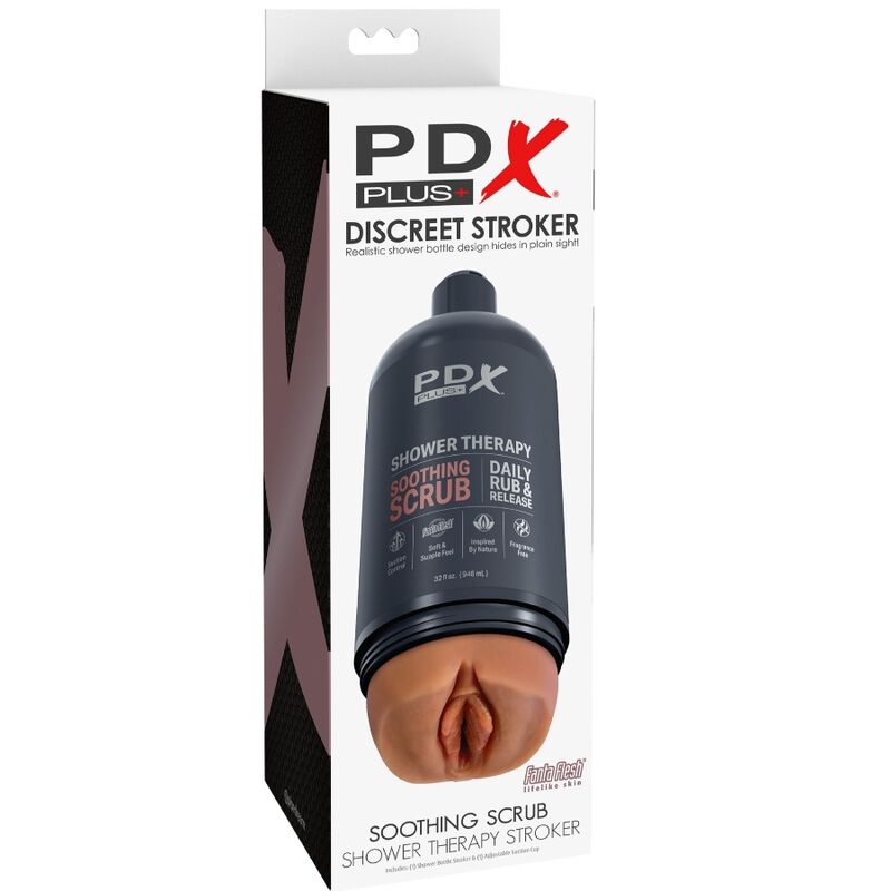 PDX PLUS - MASTURBATORE STROKER DESIGN DISCRETO DELLA BOTTIGLIA SCRUB LENITIVO SHAMPOO CANDY – Vagine con vibrazione – foto 5