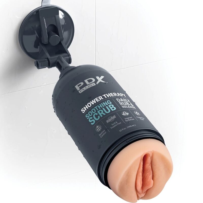 PDX PLUS - SHAMPOO SCRUB LENITIVO STROKER MASTURBATOR DAL DESIGN DISCRETO DELLA BOTTIGLIA – Vagine con vibrazione – foto 2