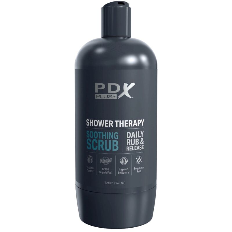 PDX PLUS - SHAMPOO SCRUB LENITIVO STROKER MASTURBATOR DAL DESIGN DISCRETO DELLA BOTTIGLIA – Vagine con vibrazione – foto 4