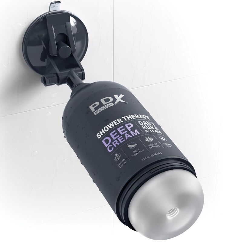 PDX PLUS - MASTURBATORE STROKER DESIGN DISCRETO IN BOTTIGLIA DI SHAMPOO CON CREMA PROFONDA – Vagine con vibrazione – foto 2