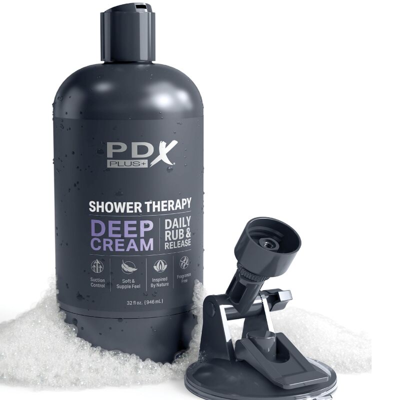 PDX PLUS - MASTURBATORE STROKER DESIGN DISCRETO IN BOTTIGLIA DI SHAMPOO CON CREMA PROFONDA – Vagine con vibrazione – foto 5