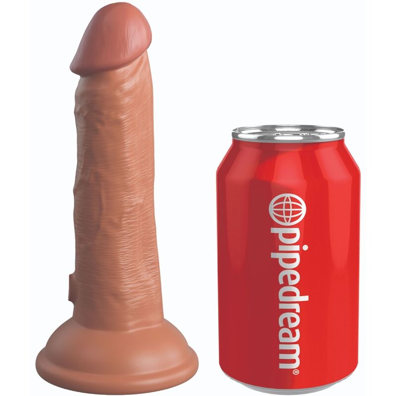KING COCK - ELITE DILDO REALISTICO IN SILICONE 15.2 CM CARAMEL – Peni realistici