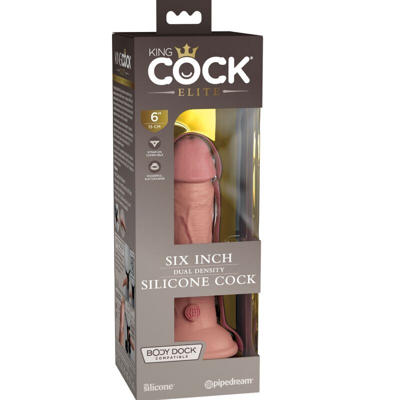 KING COCK - ELITE DILDO REALISTICO IN SILICONE 15.2 CM – Peni realistici – foto 5
