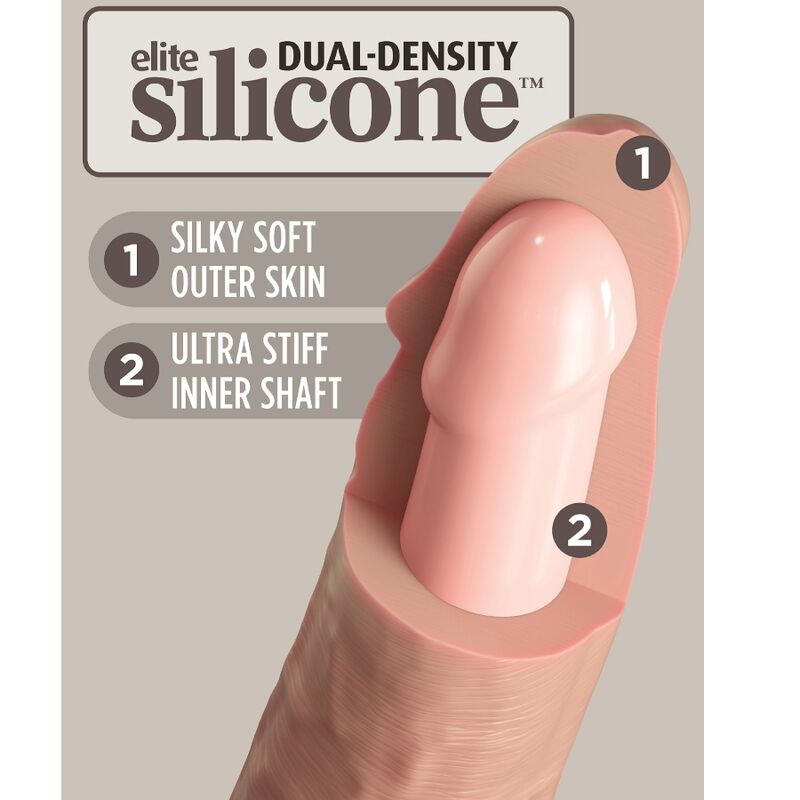 KING COCK - ELITE DILDO REALISTICO IN SILICONE 15.2 CM – Peni realistici – foto 4