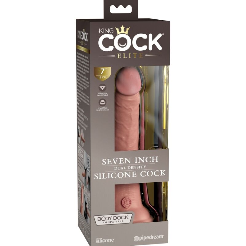 KING COCK - ELITE DILDO REALISTICO IN SILICONE 17.8 CM – Peni realistici – foto 5