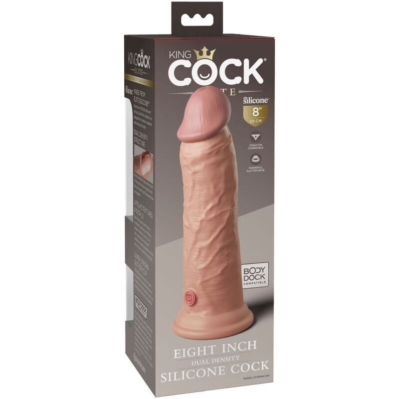 KING COCK - ELITE DILDO REALISTICO IN SILICONE 20.3 CM – Peni realistici – foto 6