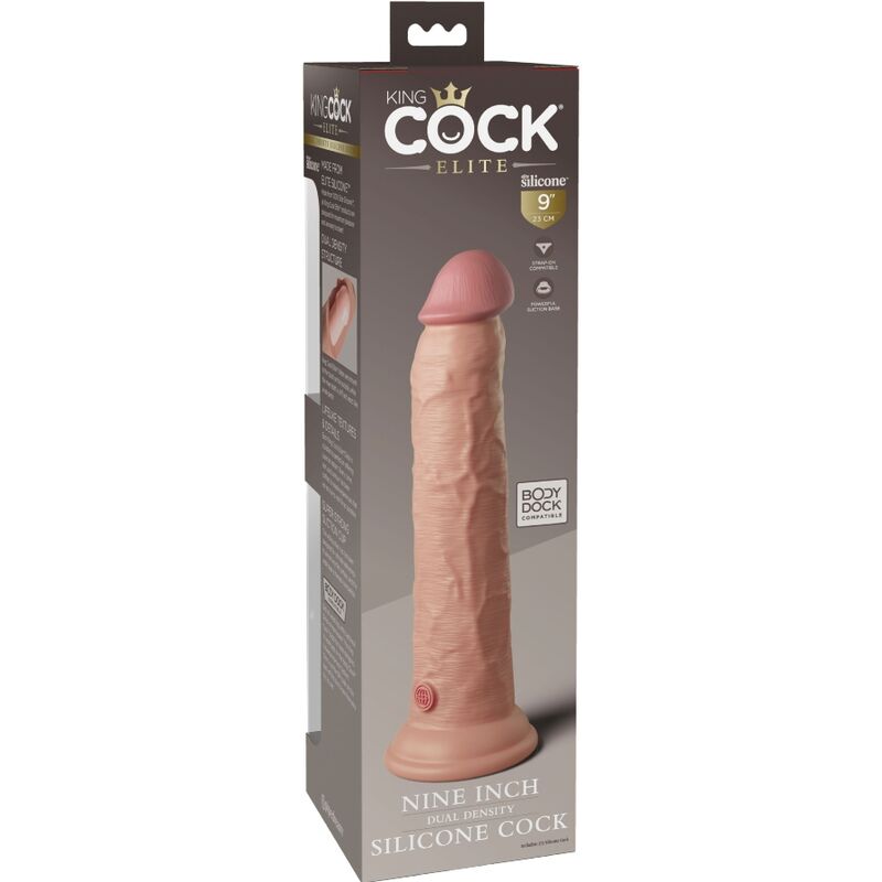 KING COCK - ELITE DILDO REALISTICO IN SILICONE 23 CM – Peni realistici – foto 6