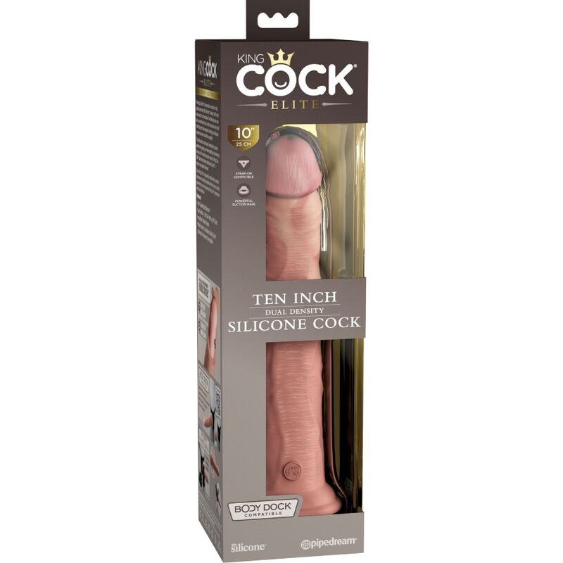 KING COCK - ELITE DILDO REALISTICO IN SILICONE 25.4 CM – Peni realistici – foto 5