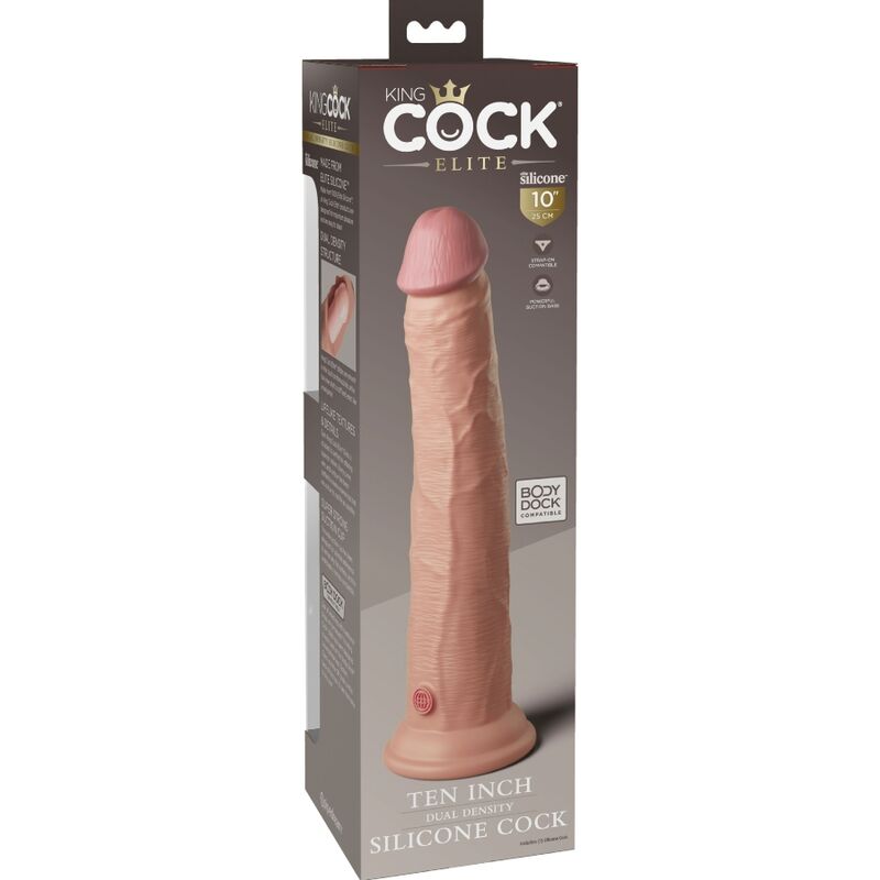 KING COCK - ELITE DILDO REALISTICO IN SILICONE 25.4 CM – Peni realistici – foto 6