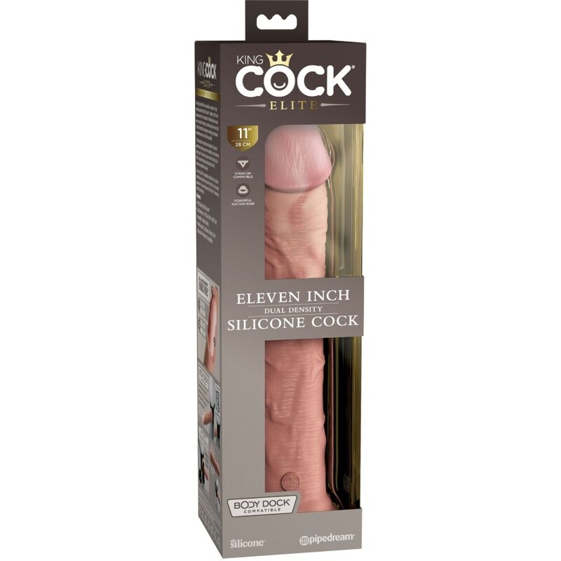 KING COCK - ELITE DILDO REALISTICO IN SILICONE 28 CM – Peni realistici – foto 6