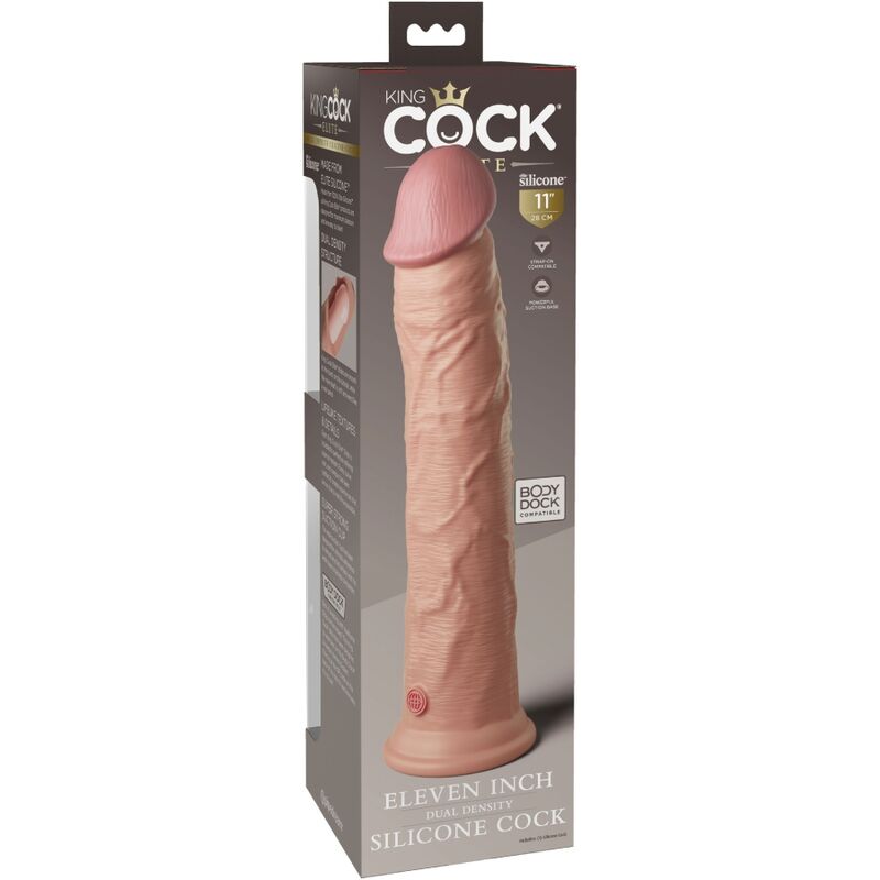 KING COCK - ELITE DILDO REALISTICO IN SILICONE 28 CM – Peni realistici – foto 5