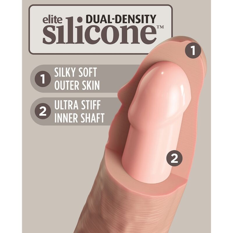 KING COCK - ELITE DILDO REALISTICO IN SILICONE 28 CM – Peni realistici – foto 4